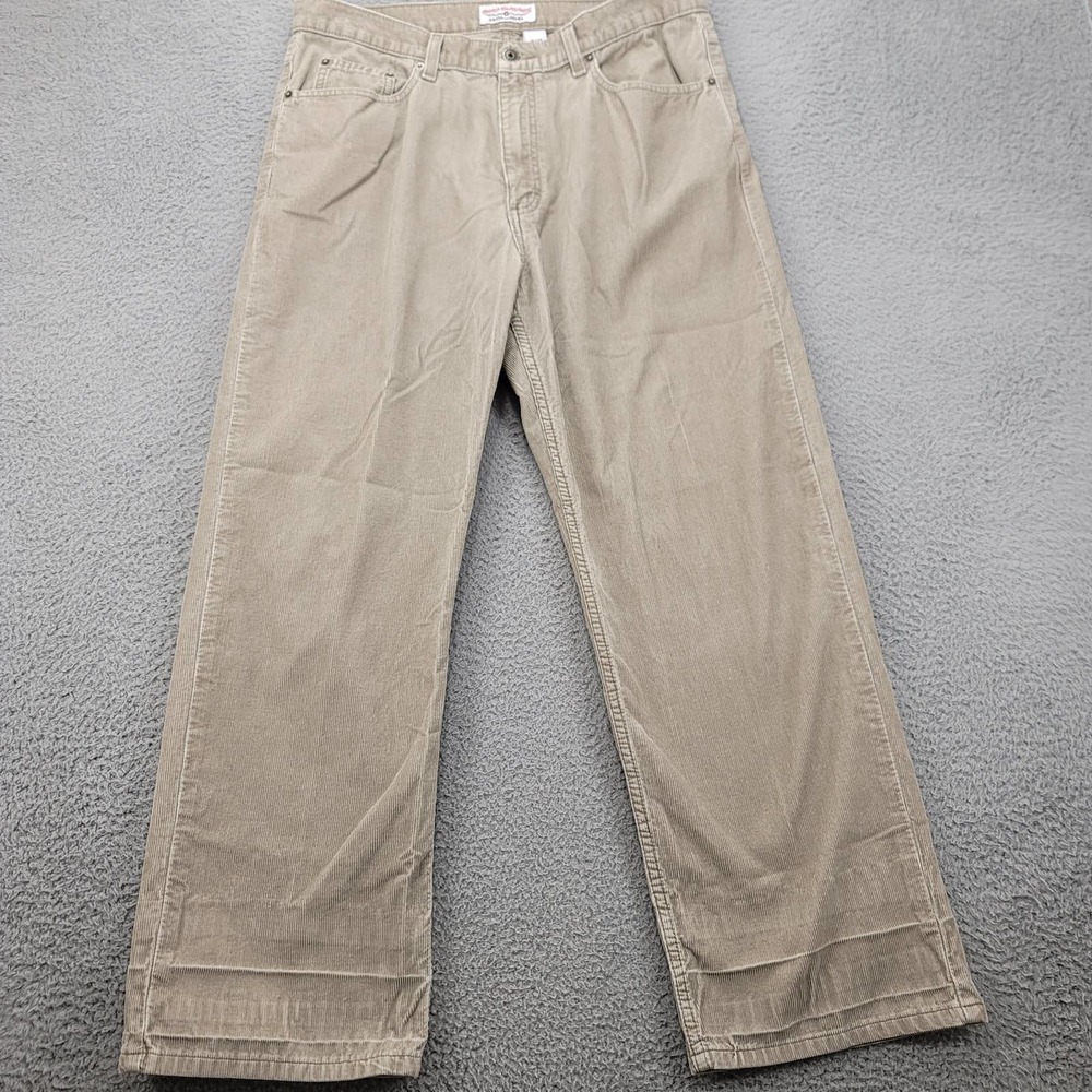 Boca‎ Classics Pants Mens 36x39 Tan Corduroy Straight Casual